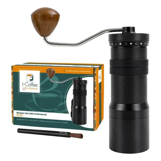 Moedor de café manual iCoffee (mós cônicas de inox)